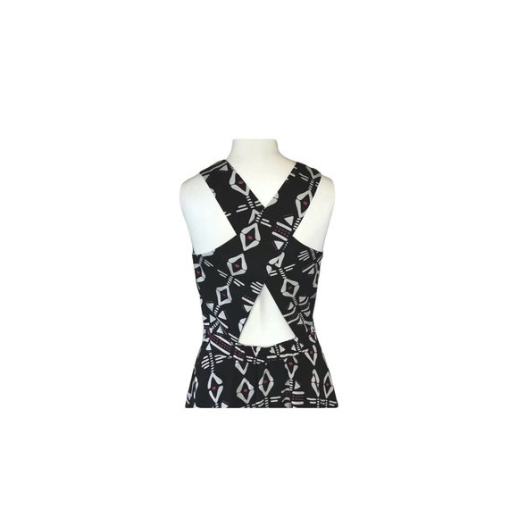 Naven by Neiman Marcus Dress Sleeveless Open Back A Line Size 6 Black And White - Picture 8 of 10